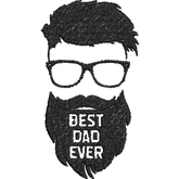 Best-Dad-Ever- Father Embroidery Design - FineryEmbroidery